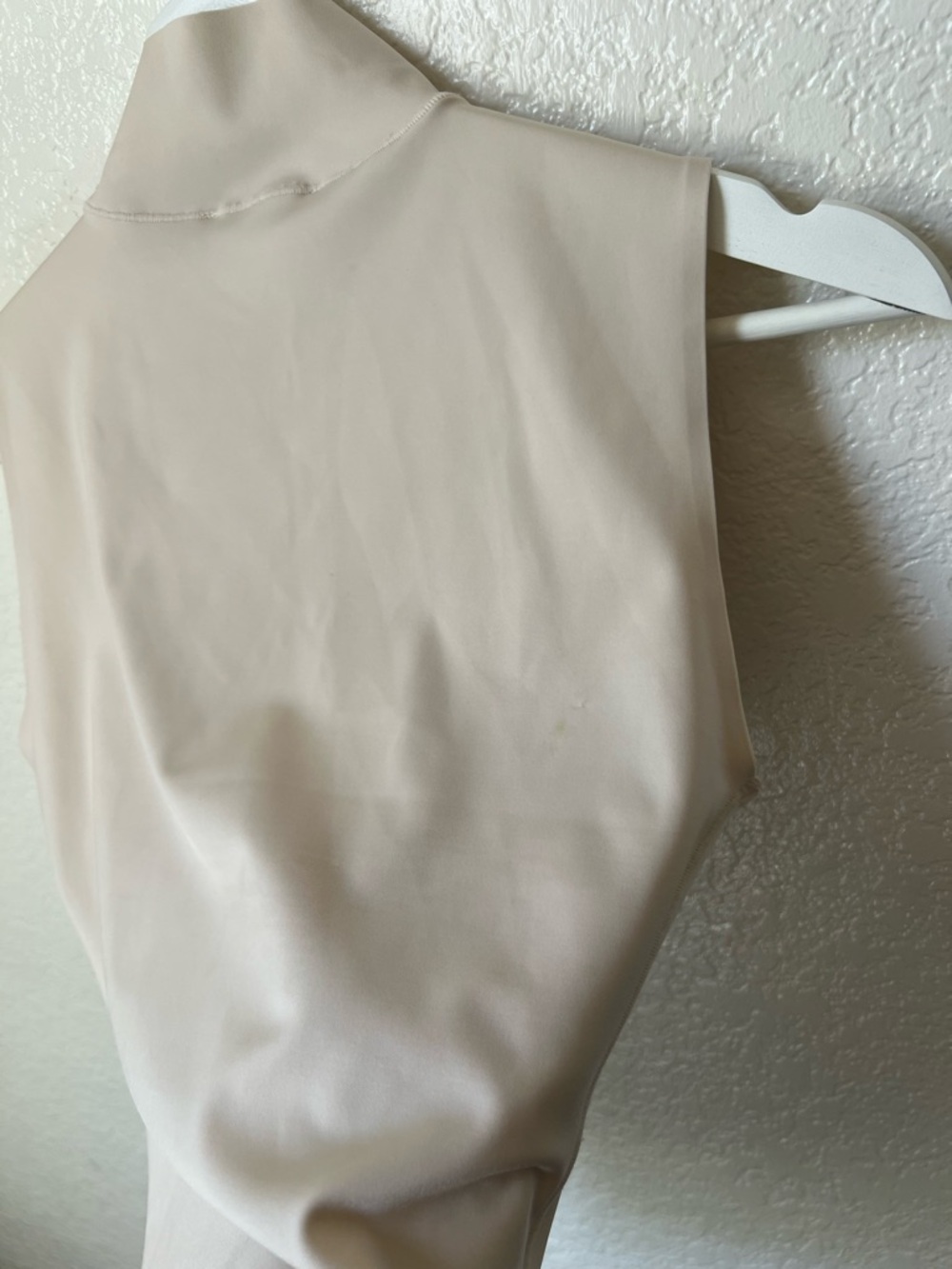 ZARA Soft High Neck Sleeveless Top Ecru - Picture 7 of 7